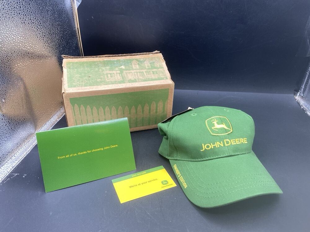 John Deere Logo Owner's Edition Green Cap Cary Francis Strapback Adjustable New
